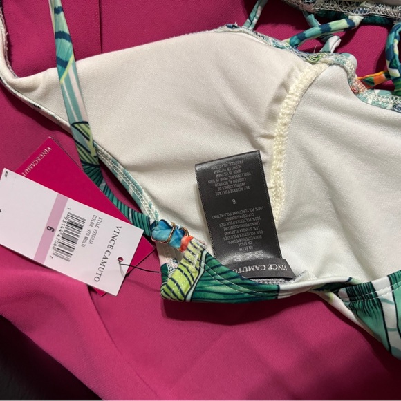 Brand Vince Camuto swimwear one piece multi color size 6 NWT - Picture 2 of 4